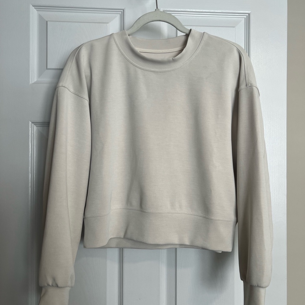 lululemon athletica Cream Crew Neck Sweater